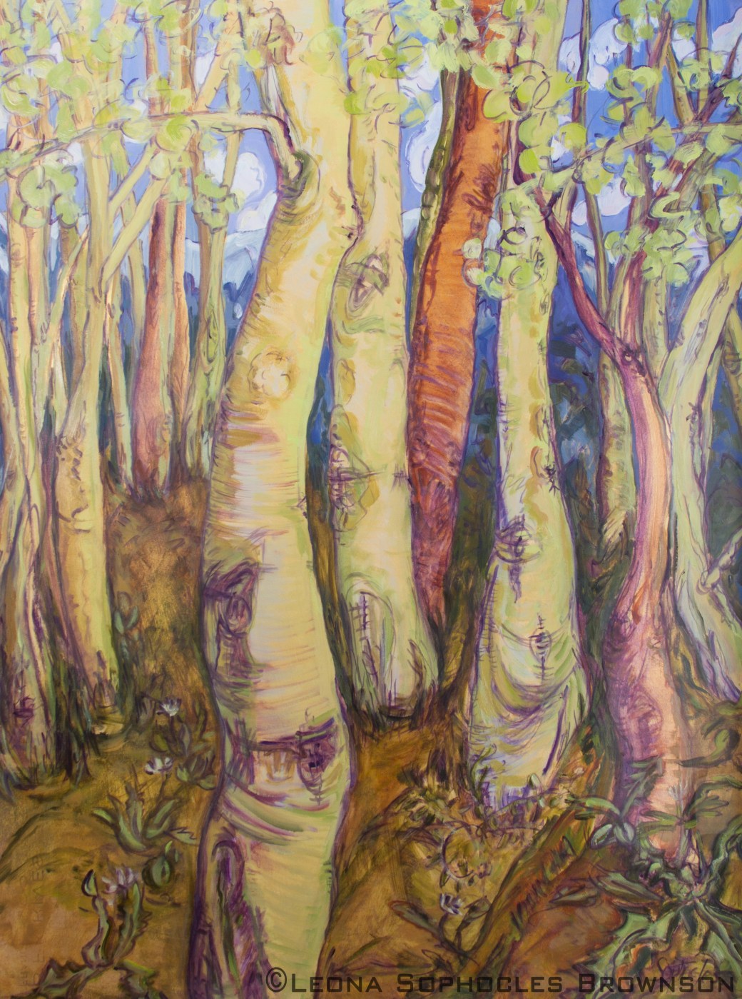 Les Muses | Oil on primed, archival paper | 22"x30" unframed | 29"x37" framed