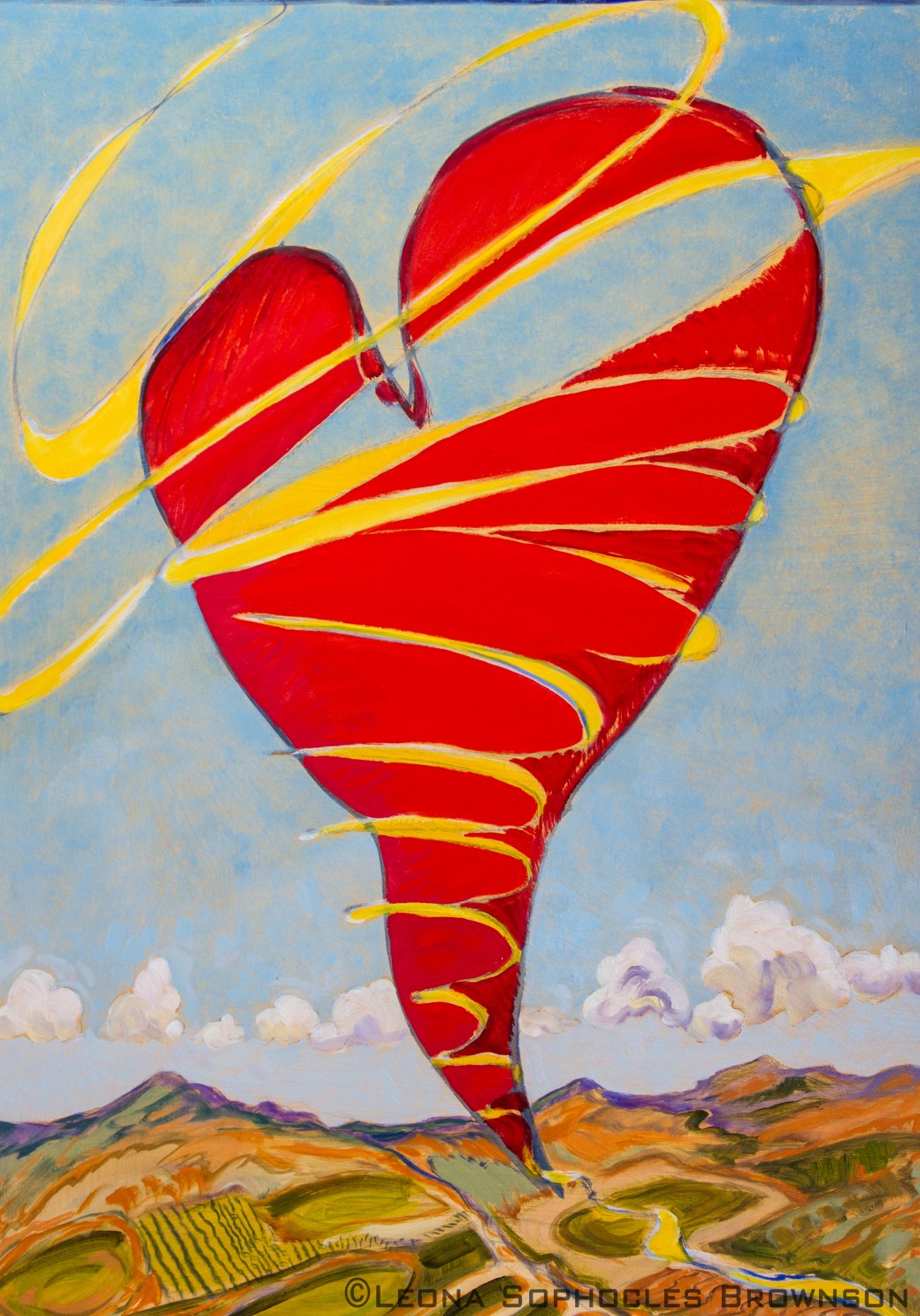 Heart Like a Kite | Oil on Primed, archival paper | 16"x22"